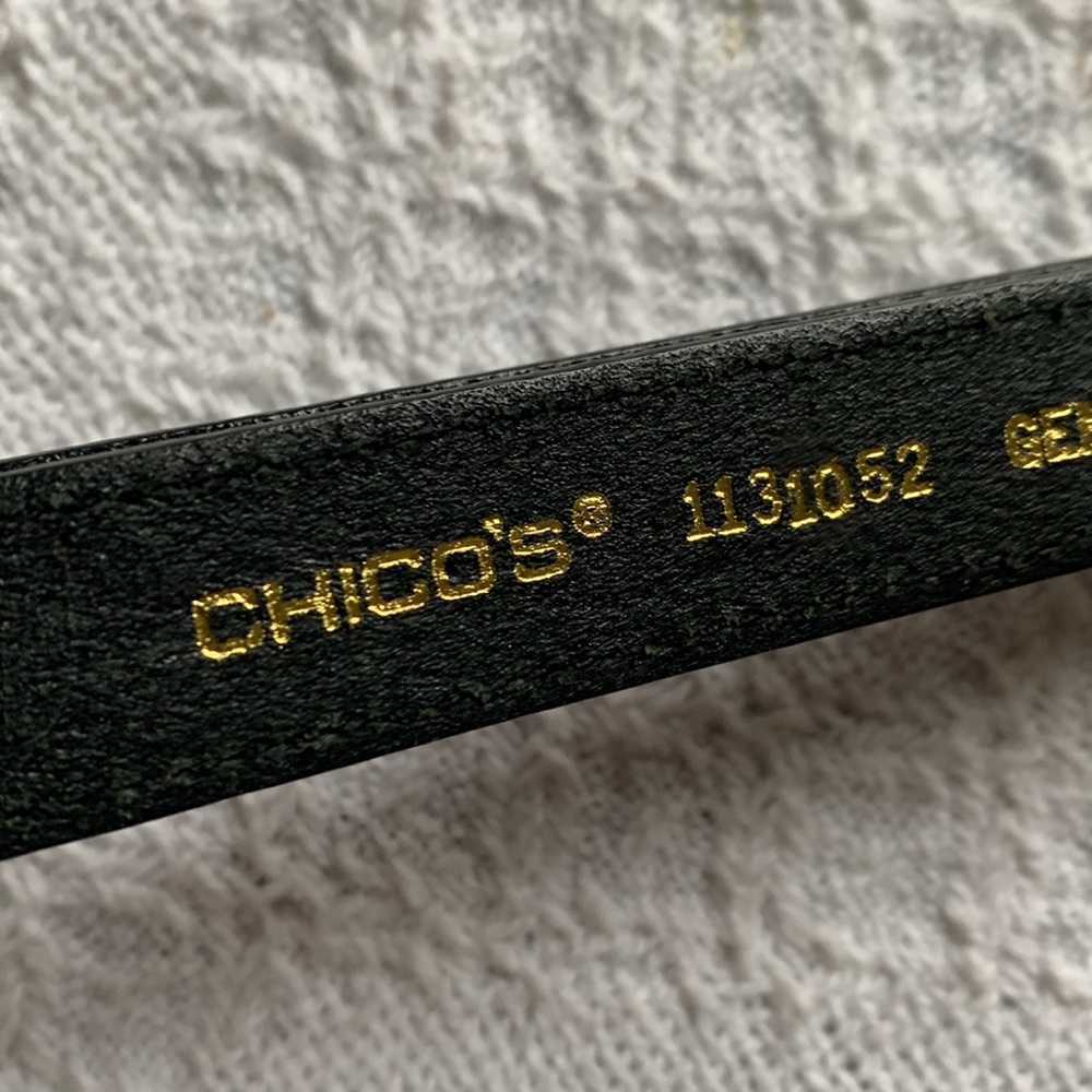 💋🔥Chicos Leather Western Style Cinch Belt EUC - Picture 6 of 14